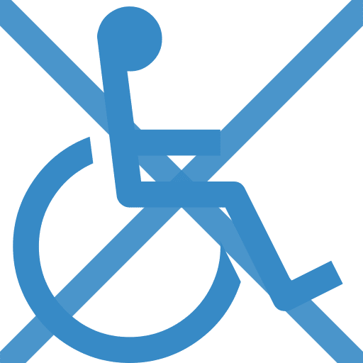 no wheel chair access